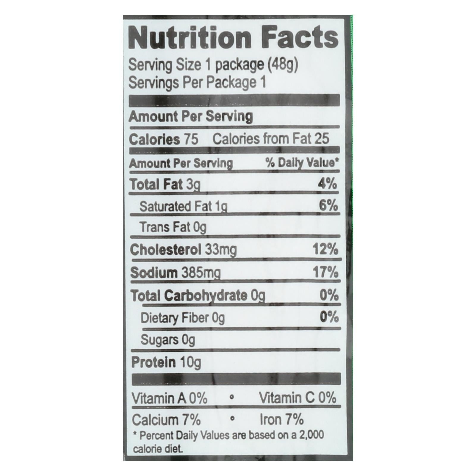 Nick's Sticks Snack Sticks - Turkey - Case Of 25 - 1.7 Oz. - GreatEagleInc