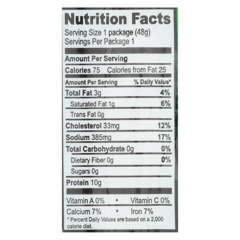 Nick's Sticks Snack Sticks - Turkey - Case Of 25 - 1.7 Oz. - GreatEagleInc