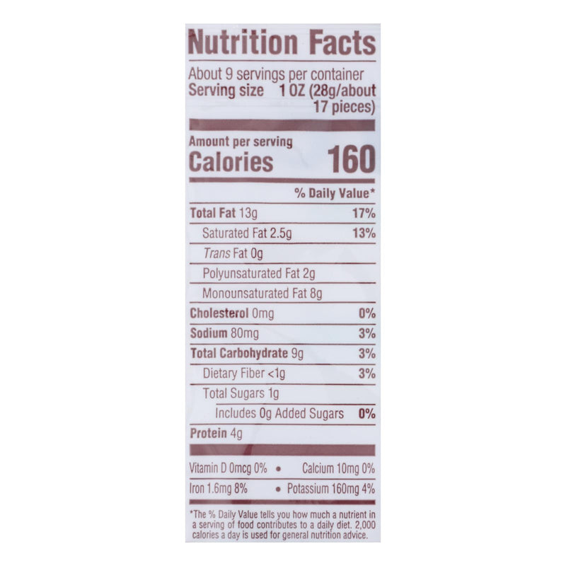 Back To Nature Cashew - Sea Salt Roasted Jumbo - Case Of 9 - 9 Oz. - GreatEagleInc