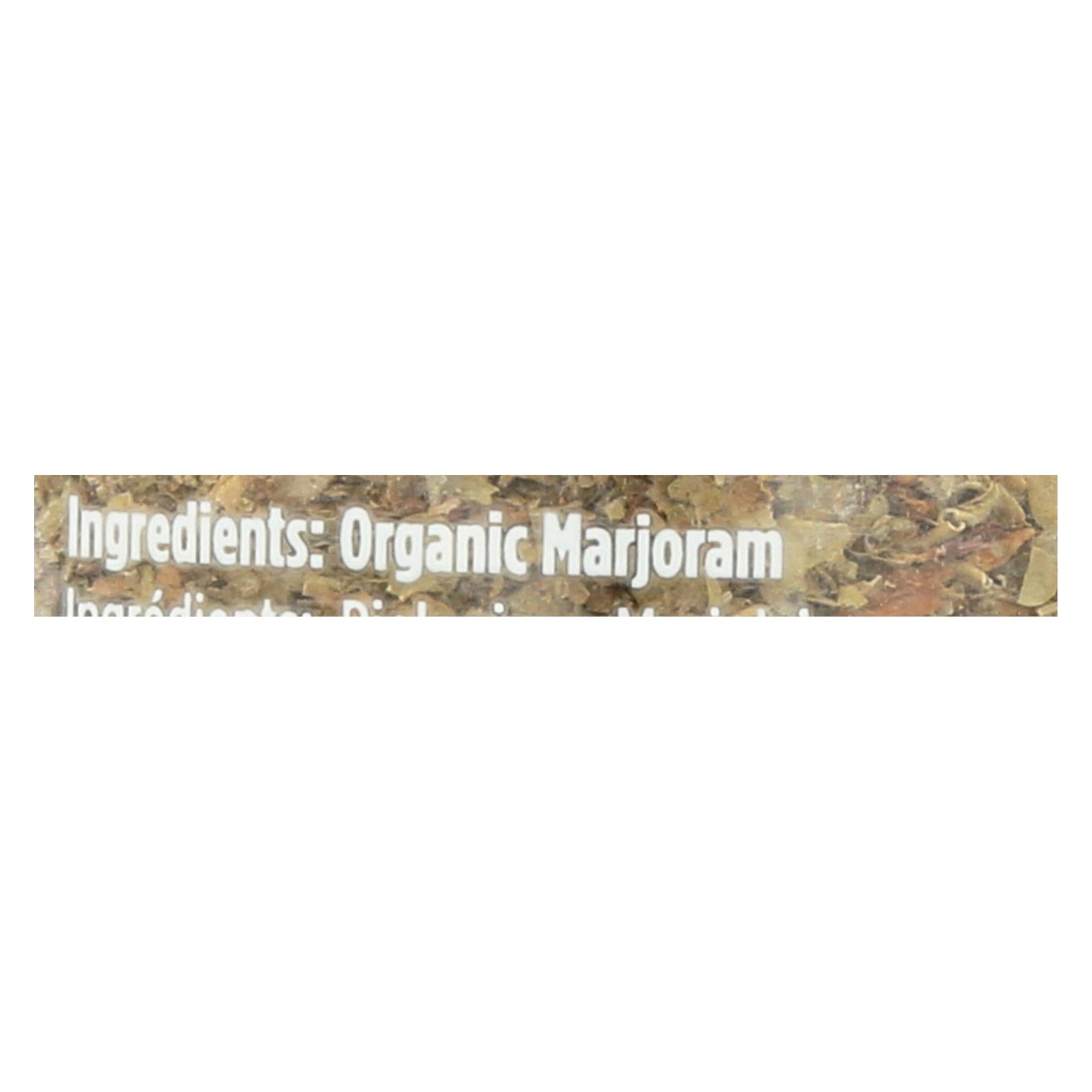 Spicely Organics - Organic Marjoram - Whole - Case Of 3 - 0.5 Oz. - GreatEagleInc