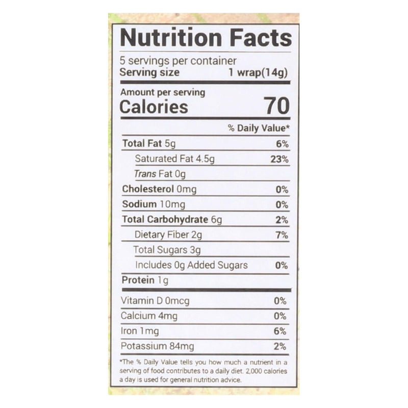 Nuco Original Organic Coconut Wraps  - Case Of 12 - 2.47 Oz - GreatEagleInc