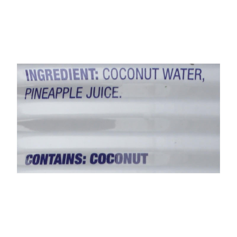 C2o Coconut Water With Pineapple Juice And Coconut Pulp  - Case Of 12 - 17.5 Fz - GreatEagleInc