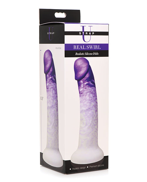 Strap U Real Swirl Realistic Silicone Dildo - GreatEagleInc