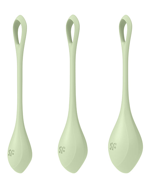 Satisfyer Yoni Power 2 Balls Training Set Light Green