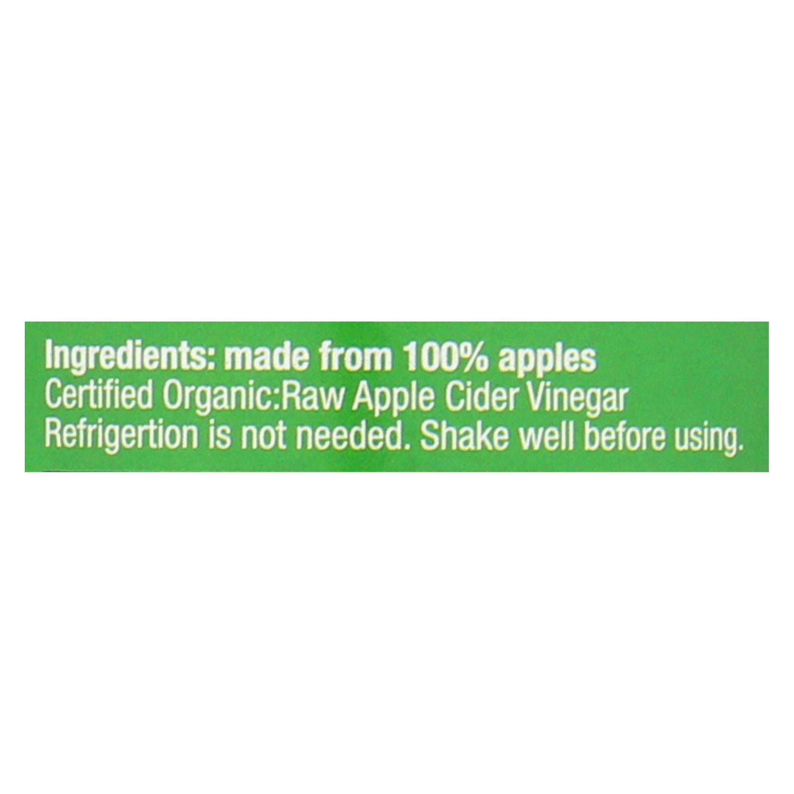 Zoe - Apple Cider Vinegar - Case Of 6 - 17 Fl Oz. - Eco-Friendly Home & Grocery