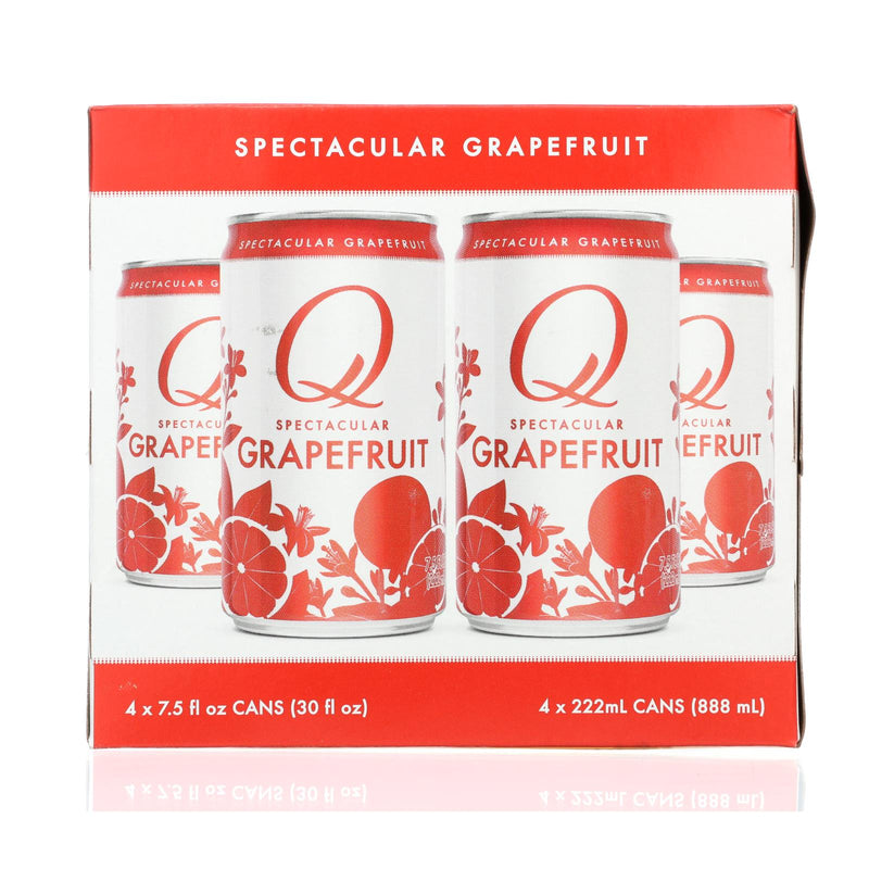 Q Drinks - Sparkling Grapefruit - Case Of 6/4 Packs - 7.5oz Cans - GreatEagleInc