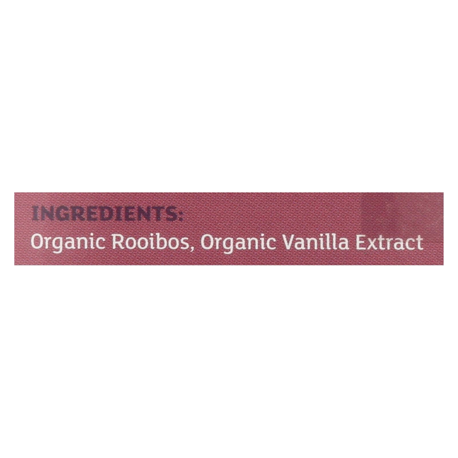 Equal Exchange Organic Herbal Tea Vanilla Rooibos - Vanilla - Case Of 6 - 20 Bags - GreatEagleInc