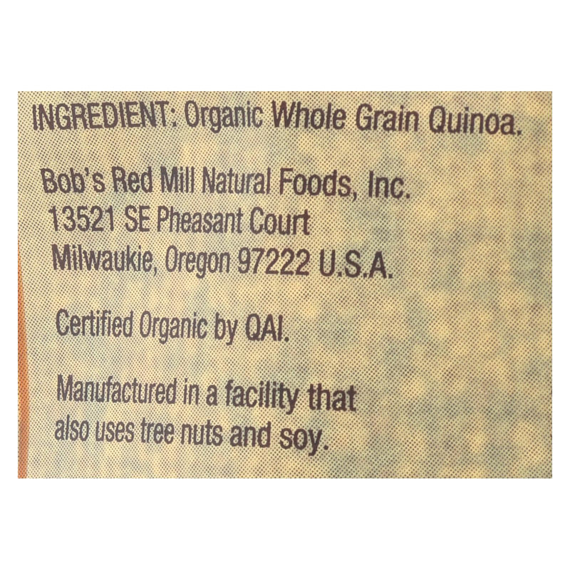 Bob's Red Mill Organic Whole Grain Tri-color Quinoa - Case Of 4 - 26 Oz - GreatEagleInc