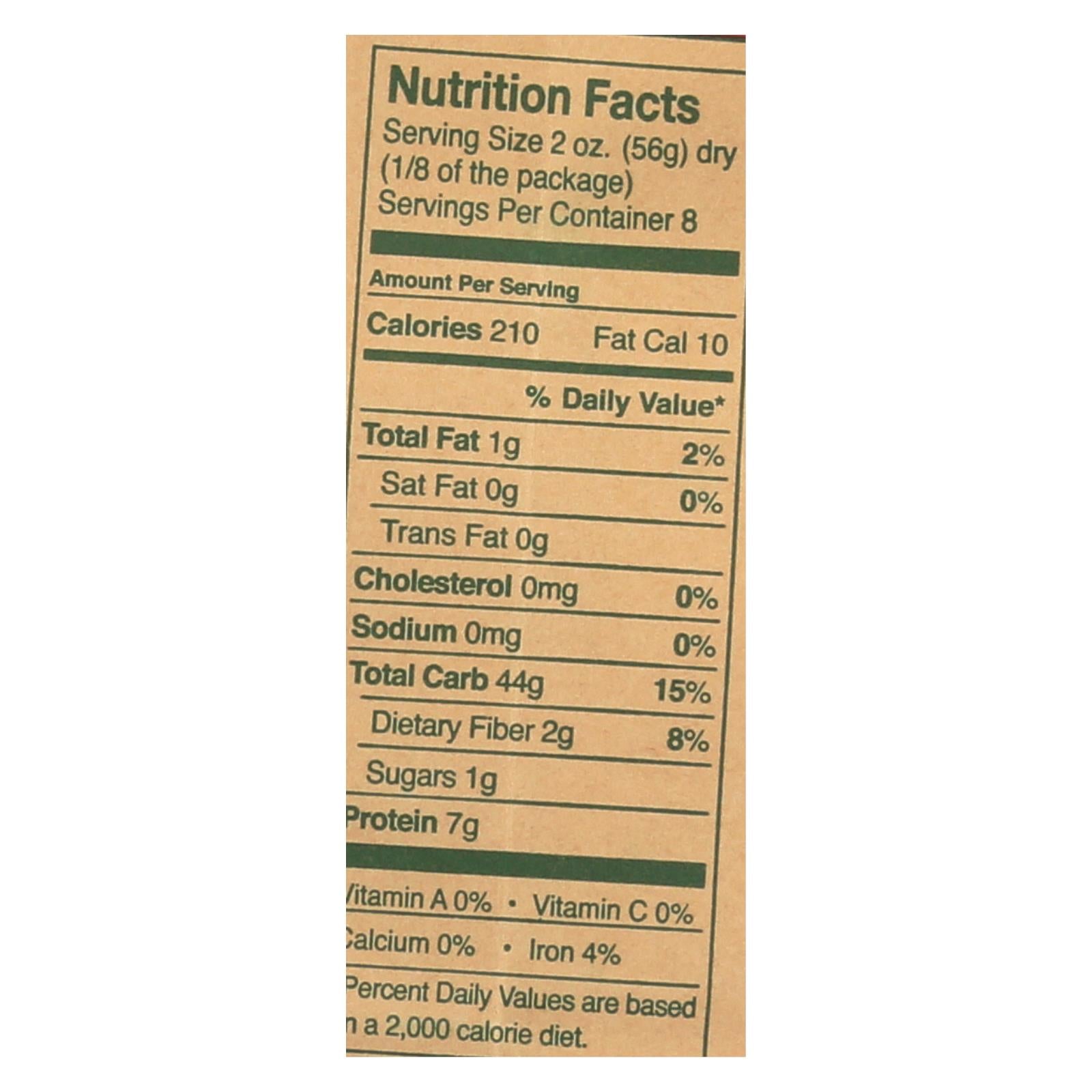 Montebello Organic Pasta - Rigatoni - Case Of 12 - 1 Lb. - Eco-Friendly Home & Grocery