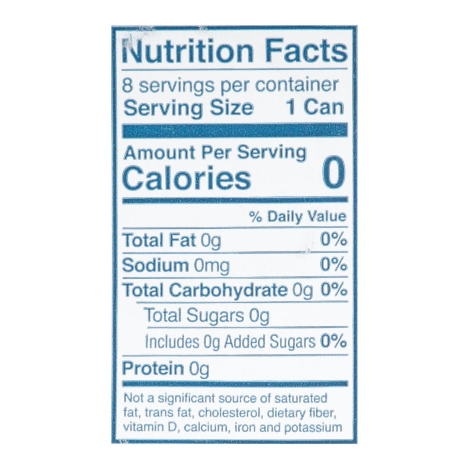 Waterloo - Water Spk Strawberry - Case Of 3 - 8/12 Oz - GreatEagleInc