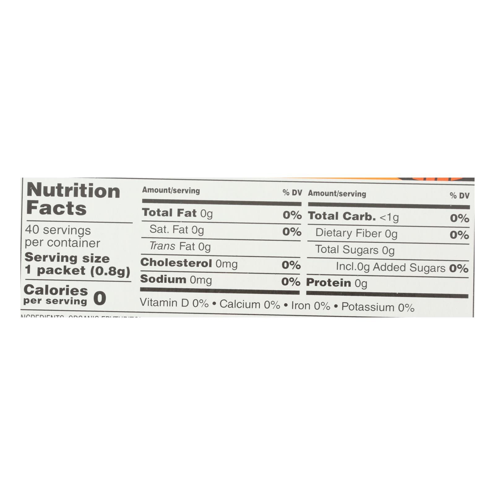 Sweet Leaf - Swtnr Mkfrt Powder 40ct - 1 Each-1.13 Oz - GreatEagleInc