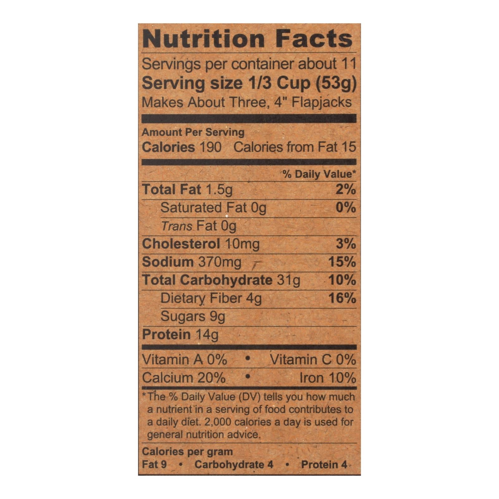 Kodiak Cakes Cinnamon Oat Power Cakes Flapjack & Waffle Mix - Case Of 6 - 20 Oz - GreatEagleInc