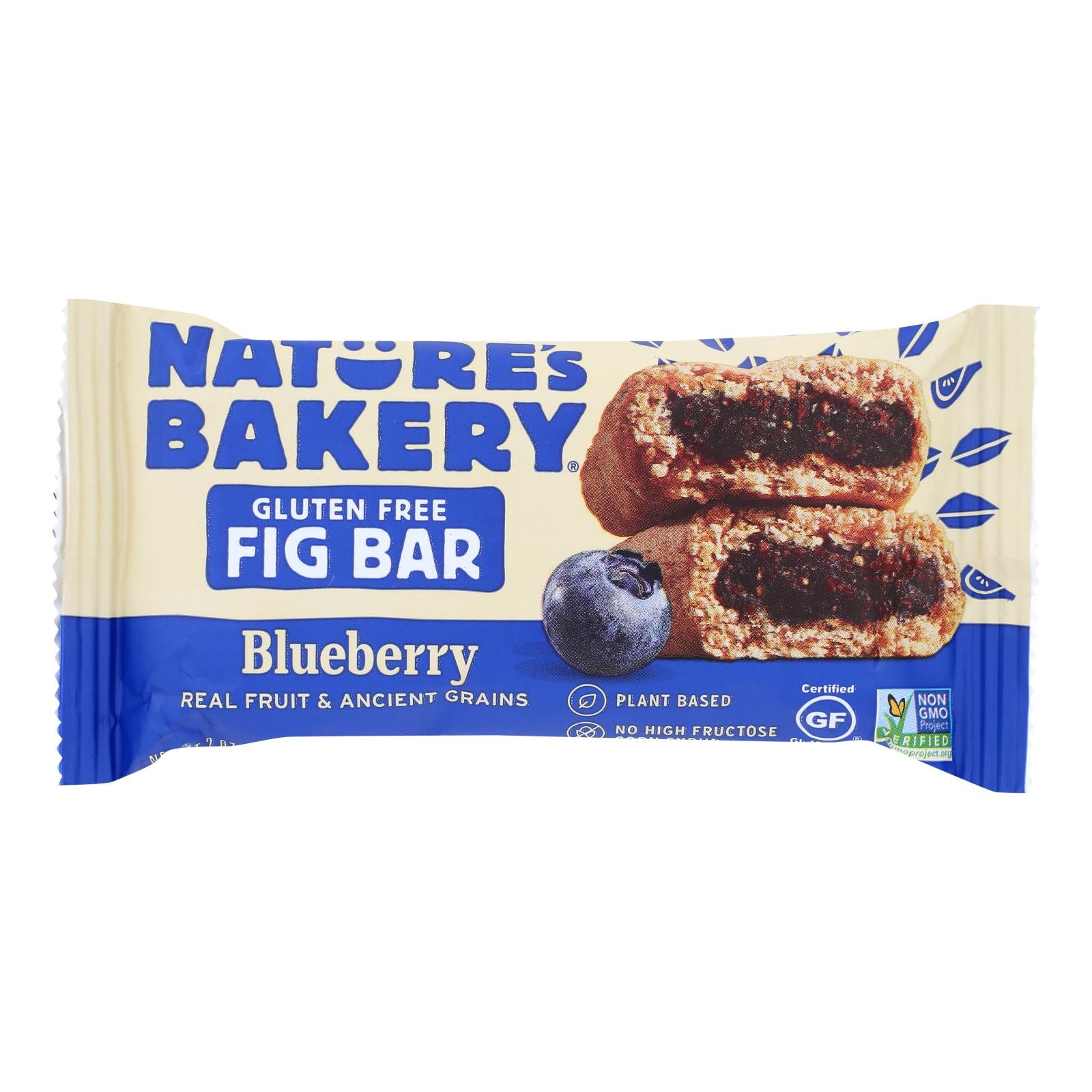 Nature's Bakery Gluten Free Fig Bar - Blueberry - Case Of 12 - 2 Oz. - Eco-Friendly Home & Grocery