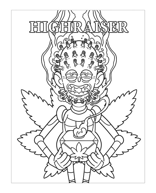 Wood Rocket Killer Buds Adult Coloring Book - GreatEagleInc