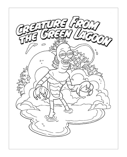 Wood Rocket Killer Buds Adult Coloring Book - GreatEagleInc