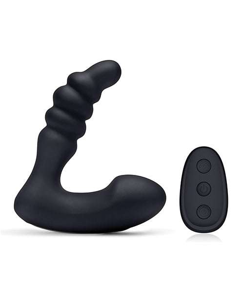 Blue Line Vibrating Prostate Prodder W/remote - Black - GreatEagleInc