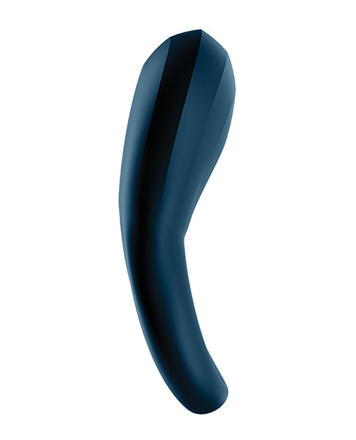 Satisfyer Epic Duo Ring Vibrator - Dark Blue - GreatEagleInc