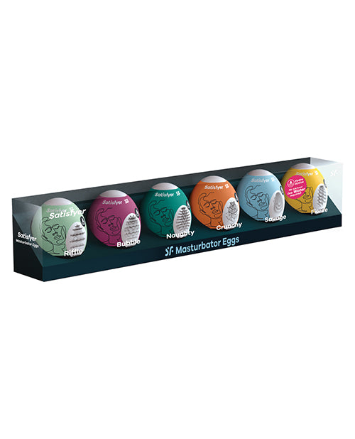 Satisfyer Masturbator Egg 6er Set - Assorted - GreatEagleInc