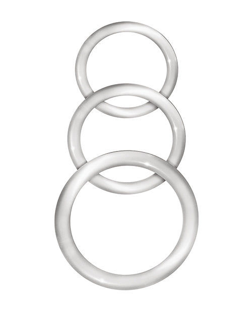 Enhancer Silicone Cockrings - Clear - GreatEagleInc