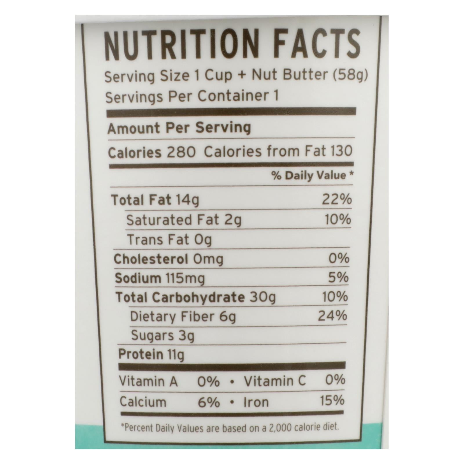 Purely Elizabeth - Oat Cup Protn Vanilla Pecan - Case Of 12 - 2 Oz - GreatEagleInc