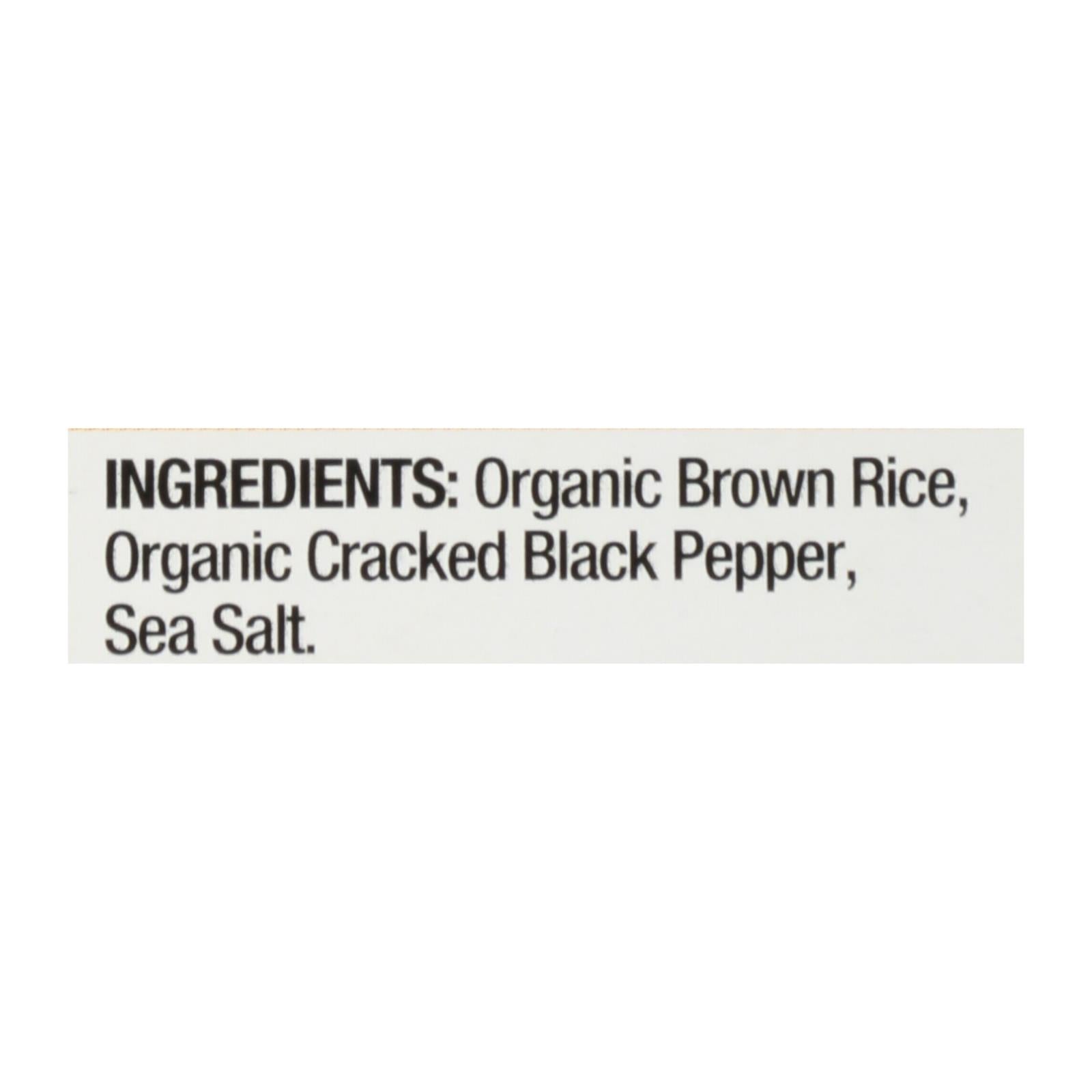 Lundberg Family Farms - Rice Ck Black Pepp Thin - Case Of 6-6 Oz - GreatEagleInc