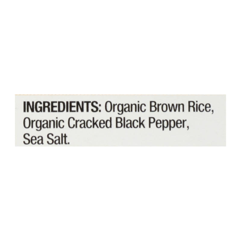 Lundberg Family Farms - Rice Ck Black Pepp Thin - Case Of 6-6 Oz - GreatEagleInc