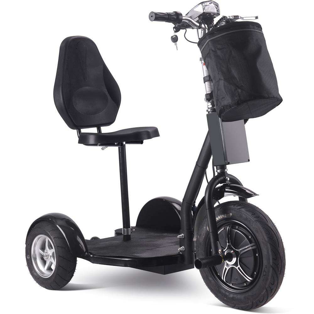 Mototec Electric Trike 48v 1000w Lithium Black - Apparel & Accessories