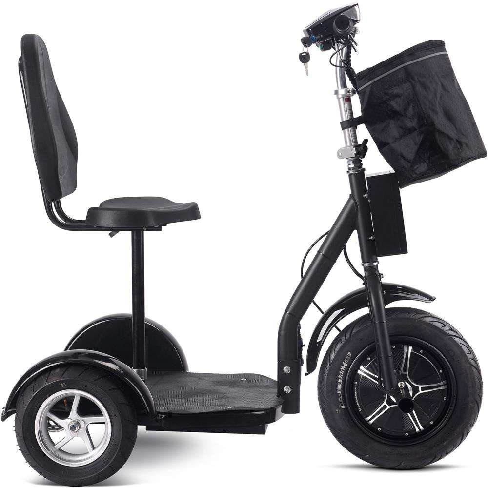 Mototec Electric Trike 48v 1000w Lithium Black - Apparel & Accessories