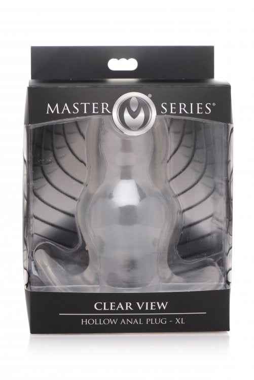 Master Series Clear View Hollow Anal Plug