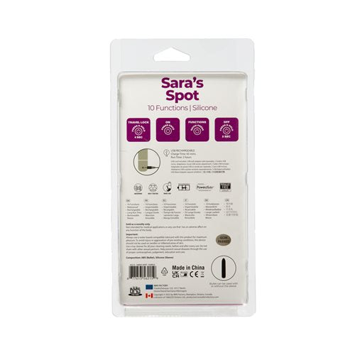 Sara's Spot Rechargeable Bullet W/g Spot Sleeve - 10 Functions - GreatEagleInc