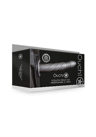 Ouch! Twisted Hollow Strap-on 8in