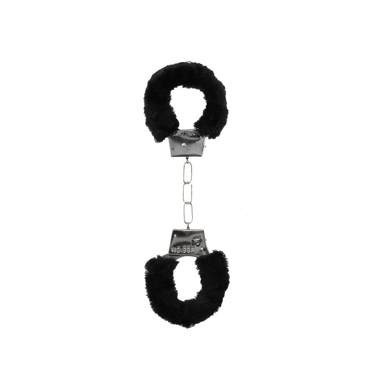 Pleasure Furry Hand Cuffs W/ Quick Release Button SHOTS AMERICA