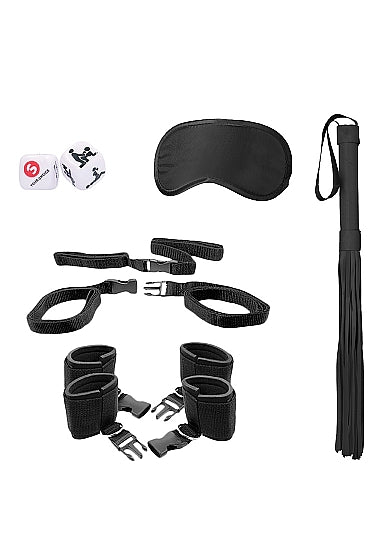 Black & White Bed Post Binding Restraint System