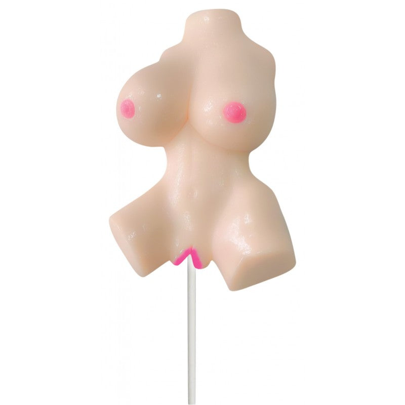 Lusty Lickers Female Torso Pop Vanilla Flavor - GreatEagleInc