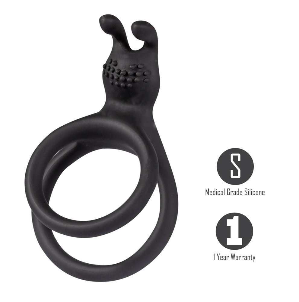 Atlas Silicone Bunny Headed Cock Ring - Adult Products