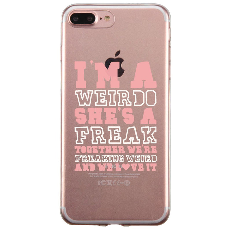 Weirdo Freak BFF Matching Phone Covers Unique Fun Friendship Gift