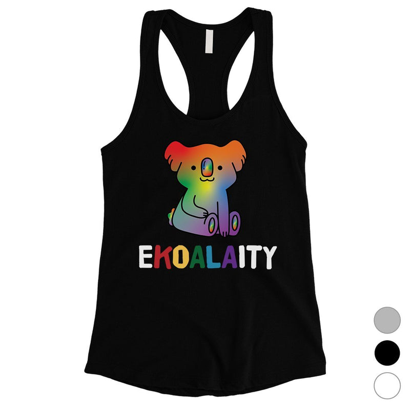 LGBT Ekoalaity Koala Rainbow Womens Tank Top