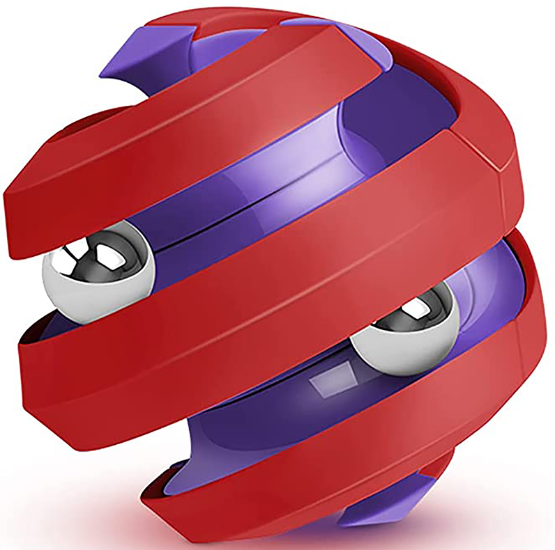 Fidget Ball Rotating Orbit Marble Toy, Four Colors Available - 1 / Pink/Teal - Toys