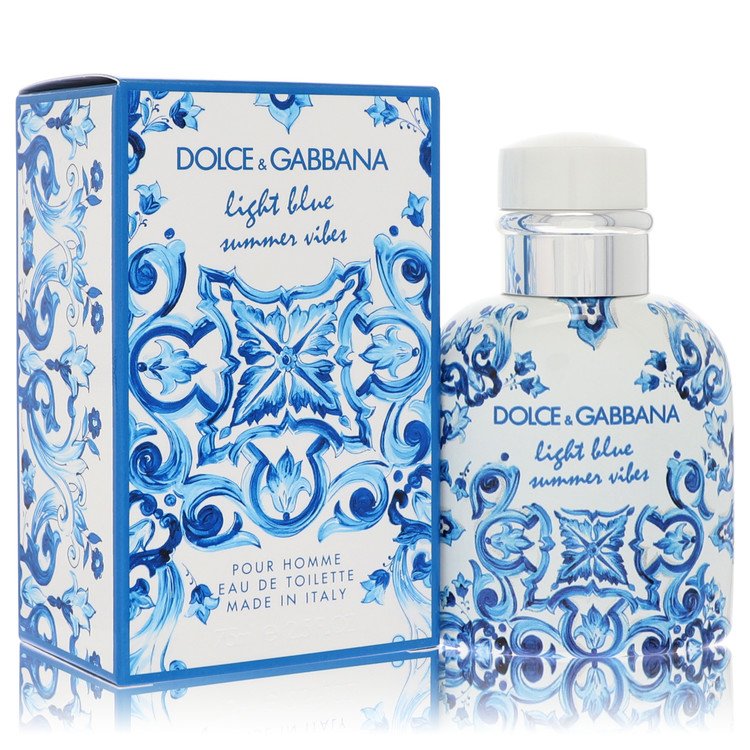 Light Blue Summer Vibes by Dolce & Gabbana Eau De Toilette Spray 2.5 oz for Men - GreatEagleInc