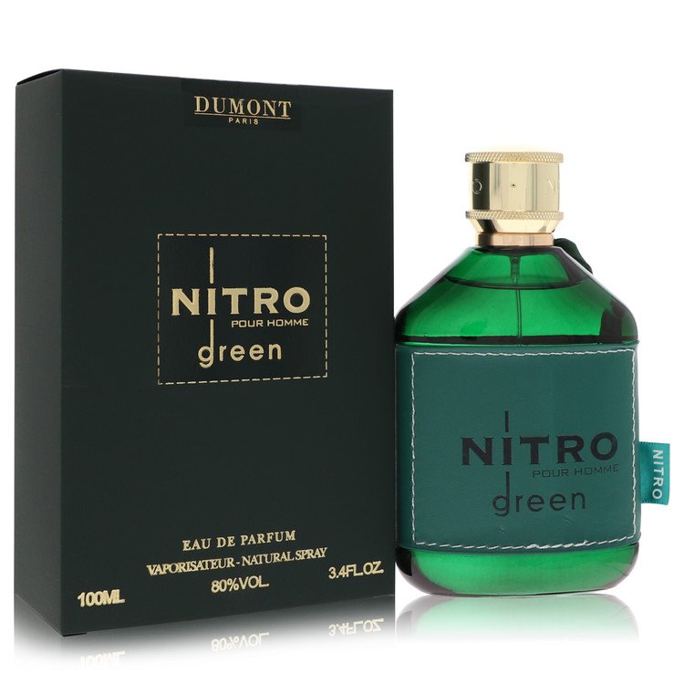 Dumont Nitro Green by Dumont Paris Eau De Parfum Spray 3.4 oz for Men - GreatEagleInc