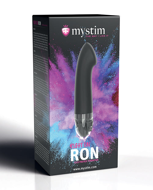 Mystim Right on Ron eStim G Vibrator - Black - GreatEagleInc