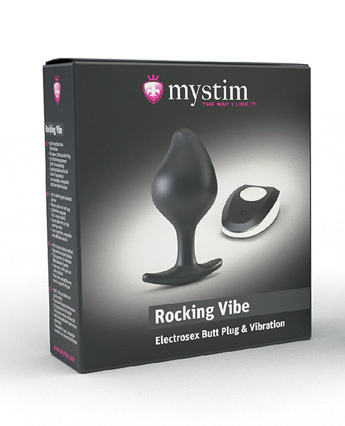 Mystim Rocking Force Silicone Buttplug Small - Black Default Title