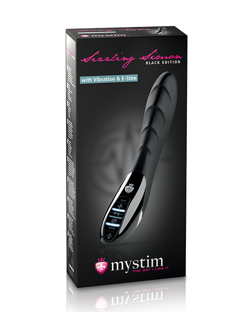 Mystim Sizzling Simon eStim Vibrator Black Edition - Black Default Title