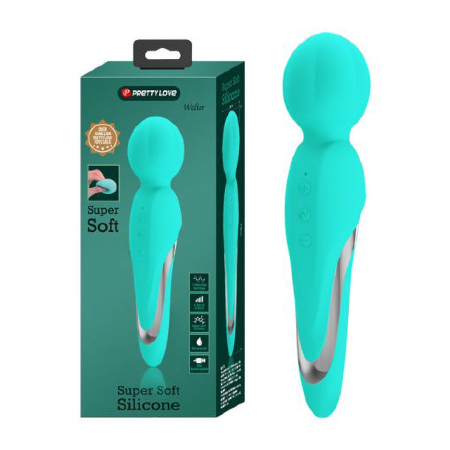 Walter Super Soft Silicone Wand - Seafoam - GreatEagleInc