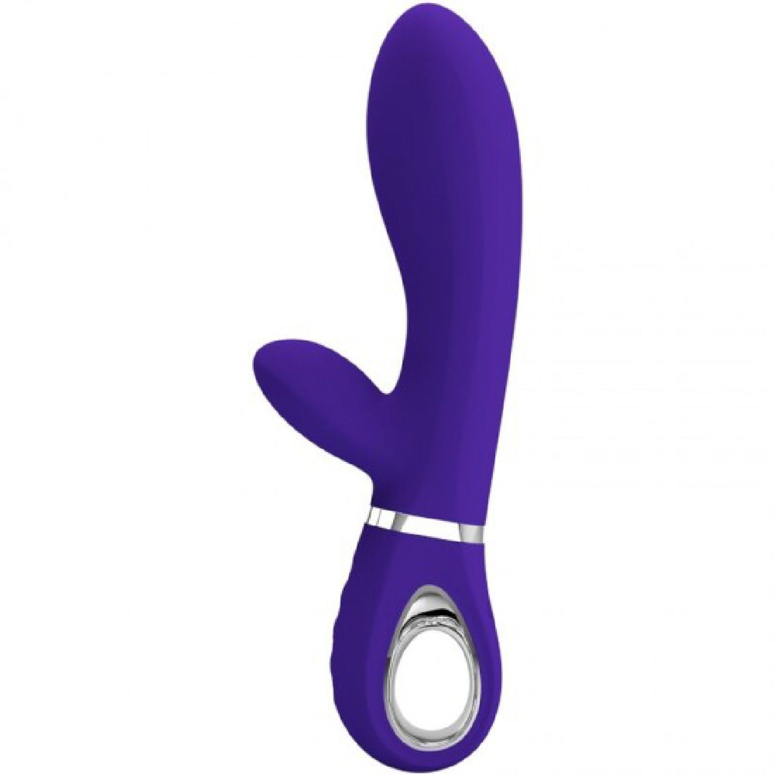 Thomas Super Soft Silicone Rabbit Vibrator -  Purple - GreatEagleInc