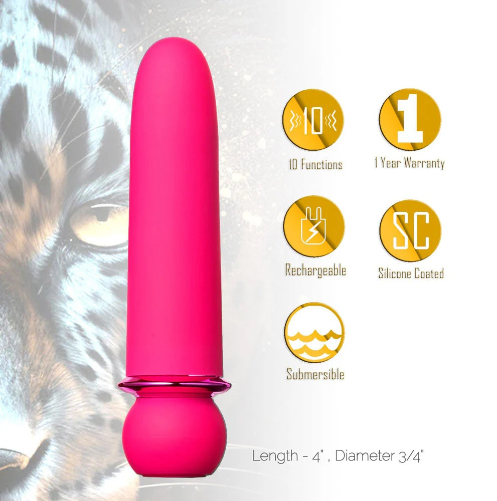 Jaguar Powerful Bullet Pink Rechargeable - GreatEagleInc
