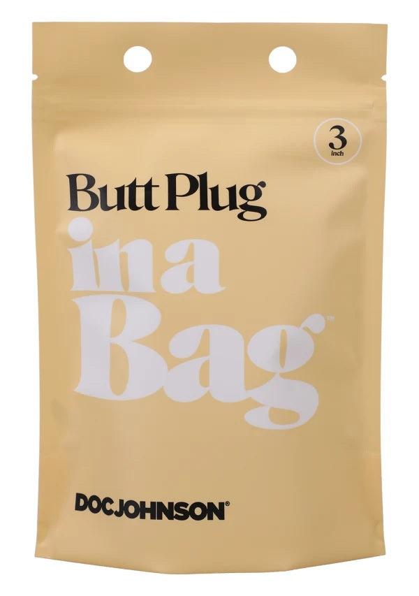 In A Bag Butt Plug 3 Black "