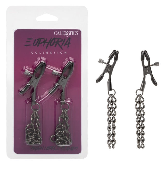 Euphoria Chain Nipple Clamps - GreatEagleInc
