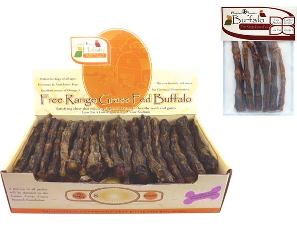 6-inch box of grass-fed buffalo meat strips