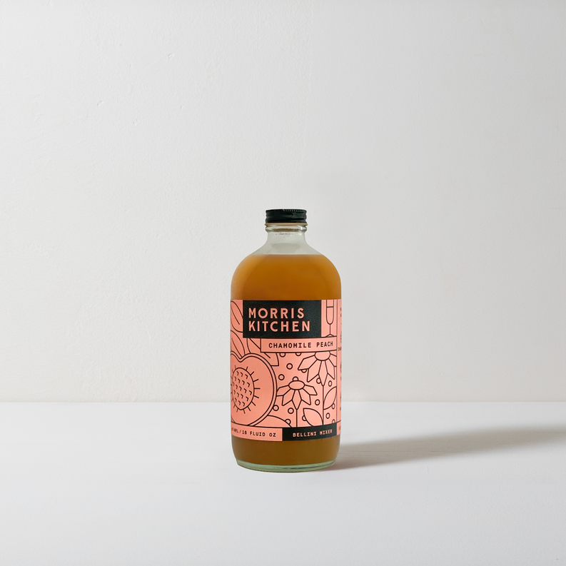 Morris Kitchen chamomile peach mixer bottle